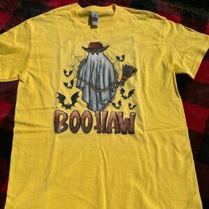 Newly pressed Halloween Gildan tee